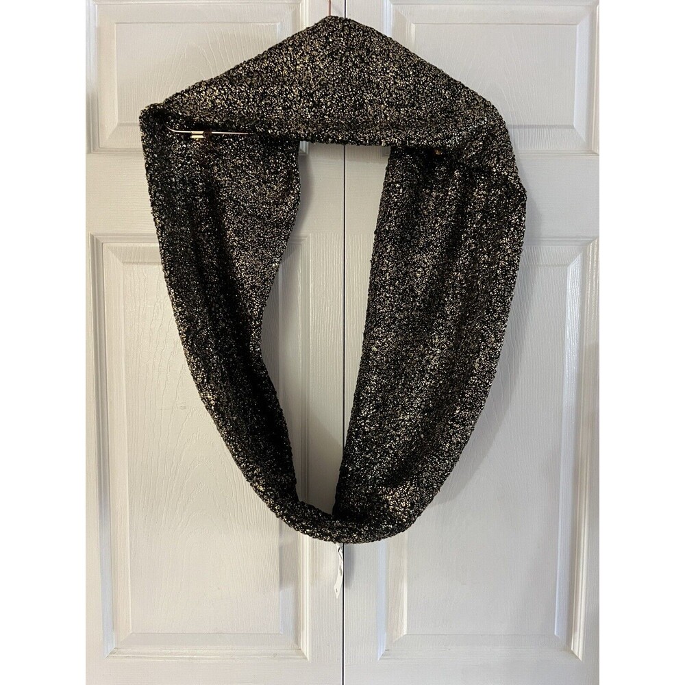 Express Black Gold OS‎ Infinity Scarf NWT